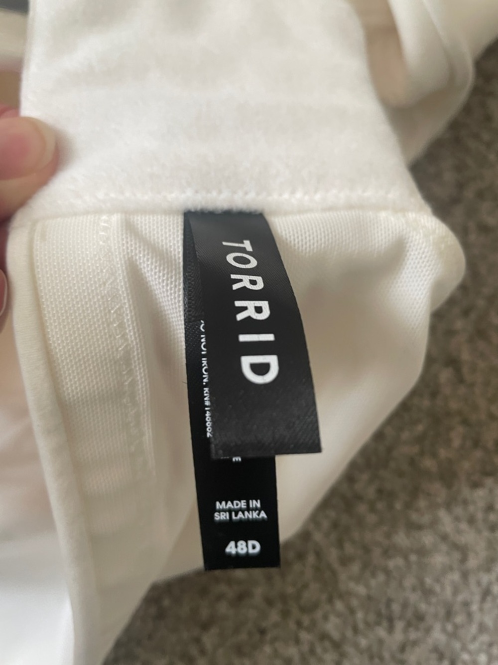 NWT Torrid Everyday wire-free lightly lined 360 back smoothing bra Sz 48D ivory - Picture 4 of 5